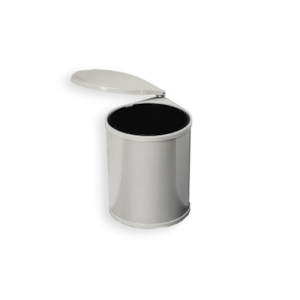 WHITE METALIC DUSTBIN