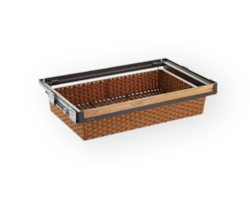 SOFT CLOSING FULL EXT. RATTAN STORAGE BOX